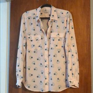 Loft button down blouse